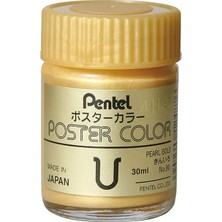 Pentel Poster Color Guaj Boya 30 Ml. 90 Pearl Gold