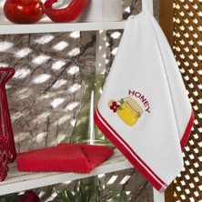 Maxstyle Pamuk Mutfak Havlusu 40X60 cm 2li Beyaz-Mercan
