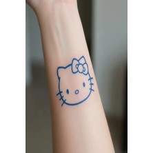Medink Tattoo 1 Ay Kalıcı 24 Saat Sonra Kararan Hello Kitty Mınımal Model Geçici Dövme Tattoo