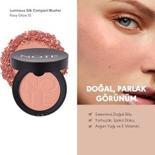 Cosmetics Luminous Silk Compact Blusher 12 Rosy Glow Toz Allık