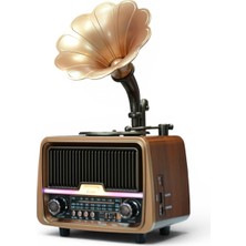 Royal Trend Nostaljik Gramafon Radyo,bluetooth Trend Tasarım Nostalji Radyo