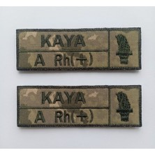 Başaran Askeri Malzemeleri Soyisimlik Yeni Kamuflaj Personel Sınıfı Nakıslı 2 Adet (Kara Kuvvetleri)