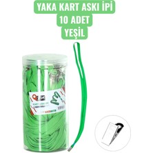 Seyfi Kırtasiye Yaka Kart Askı Ipi 10 Adet Yeşil