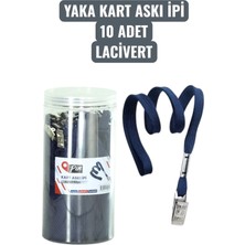 Seyfi Kırtasiye Yaka Kart Askı Ipi 10 Adet Lacivert