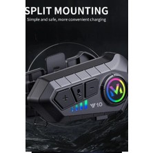Herşey Trend Y10 Kask Kulaklık Bluetooth Motosiklet Kulaklık 5,3 Bluetooth Intercom Motorsiklet Kulaklık