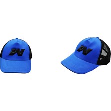 Wily Wear Sandviç Siperli Fileli Mavi Balıkçı Şapkası