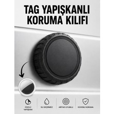 Gözcü Mobil Airtag Kendinden Yapışkanlı Koruma Kılıfı Su Geçirmez 3m Bantlı Darbeye Dayanıklı Airtag Takip Cihazı Kılıfı Uyumlu Motosiklet Araç Eşya Yapıştırılabilir Tutucu Aksesuar