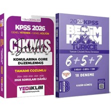 Yediiklim Yayınları 2025 Kpss Türkçe Tamamı Çözümlü 6+5+7 Deneme - 2026 Kpss Konularına Göre Çözümlü Çıkmış Sorular