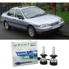 Photon Ford Mondeo Mk1 LED Xenon Uzun Far Ampulü H1 Access Yeni Seri Beyaz 1993-1996