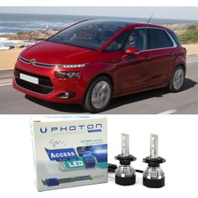 Photon Citroen C4 Picasso LED Xenon Uzun Far Ampulü H1 Access Yeni Seri Beyaz 2006 - 2019