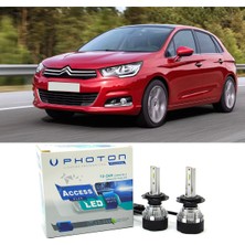 Photon Citroen C4 LED Xenon Uzun Far Ampulü H7 Access Yeni Seri Beyaz 2012-2017