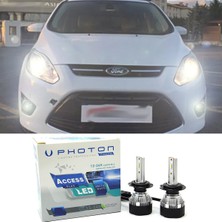 Photon Ford C-Max LED Xenon Uzun Far Ampulü H1 Access Yeni Seri Beyaz 2003-2010