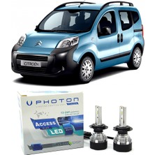 Photon Citroen Nemo LED Xenon Uzun + Kısa Far Ampulü H4 Access Yeni Seri Beyaz 2007+
