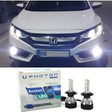 Photon Honda Civic Fc5 LED Xenon Kısa Far Ampulü H11 Access Yeni Seri Beyaz