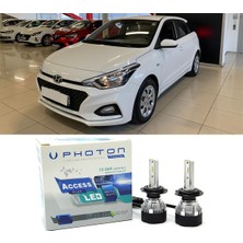 Photon Hyundai I20 Jump LED Xenon Uzun Kısa Far Ampulü H4 Access Yeni Seri Beyaz