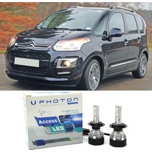 Photon Citroen C3 Picasso LED Xenon Kısa Far Ampulü H7 Access Yeni Seri Beyaz 2009 - 2017