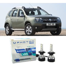 Photon Dacia Duster 1 LED Xenon Uzun Far Ampulü H1 Access Yeni Seri Beyaz 2010-2018