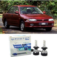 Photon Mitsubishi Lancer LED Xenon Uzun + Kısa Far Ampulü H4 Access Yeni Seri Beyaz 1993-1996