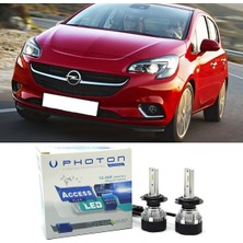 Photon Opel Corsa E LED Xenon Uzun Far Ampulü H7 Access Yeni Seri Beyaz 2014-2019