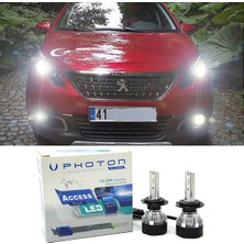 Photon Peugeot 2008 LED Xenon Uzun Far Ampulü H7 Access Yeni Seri Beyaz 2013-2019