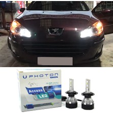 Photon Peugeot 407 LED Xenon Kısa Far Ampulü H1 Access Yeni Seri Beyaz