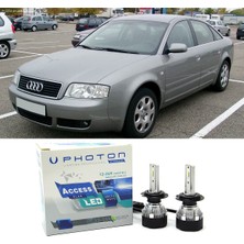 Photon Audi A6 C5 LED Xenon Uzun Far Ampulü H7 Access Yeni Seri Beyaz 1997-2005