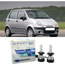Photon Daewo Matiz LED Xenon Uzun + Kısa Far Ampulü H4 Access Yeni Seri Beyaz