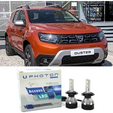Photon Dacia Duster 2 LED Xenon Kısa Far Ampulü H7 Access Yeni Seri Beyaz 2018+