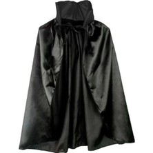 Herşey Trend Siyah Renk Yakalı Halloween Pelerini 90 cm