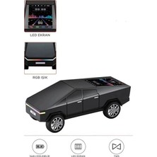 Herşey Trend D68 Cyber Model Araba Tasarımlı Bluetooth Hoparlör 15W Güçlü Ses Rgb LED /tws/usb Siyah