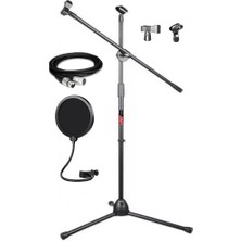 Brf Store Bascisell Lastvoice MS06 Mikrofon Standı + Pop Filtre + Xlr Kablo
