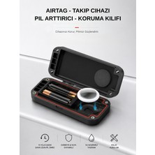 Gözcü Mobil Airtag Pil Süre Arttırıcı 10 Yıl Pil Ömrü Su Geçirmez Kesintisiz Takip Cihazı Kablosuz Taşınabilir Pratik Araç Çocuk Yaşlı Motor Kablosuz Takip Pil Süresi Yükseltici Koruma Kabı
