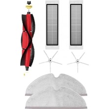 Brf Store Bascisell Ibrush 7 Parça Roborock S5 Max Beyaz Yan Fırçalı Ultra Set, Roborock S5 Max S50 S6 S6 Maxv S6 Pure ile Uyumlu Ultra 7 Parça Beyaz Yan Fırçalı Set