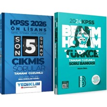 Yediiklim Yayınları 2024 Kpss Türkçe Soru Bankası - 2026 Ön Lisans Son 5 Sınav Çıkmış Sorular