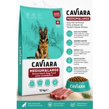 Caviara Medium & Large Kuzulu ve Pirinçli Orta ve Büyük Irk Yetişkin Köpek Maması 12 kg