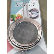 Empressco 3 Lü Paslanmaz Çelik Çok Amaçlı Çay Süzgeci Seti