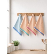 Royam 4 Adet Renkli Mutfak Havlusu El Bezi Kurulama Bezi 25 x 45