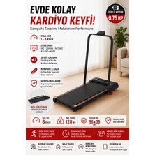 Relax Ekranlı Uzaktan Kumandalı Portatif Bluetoothlu Yürüme ve Koşu Bandı RL-895