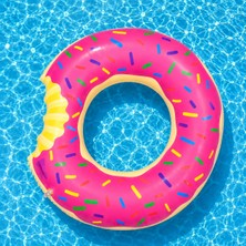 Mubx Donut Şişme Simit 75CM Havuz Deniz Yüzme Simidi
