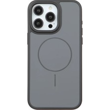 Casen iPhone 15 Pro Uyumlu Siyah Premium Magsafe Destekli Darbe Emici Kamera Koruma Dayanıklı Kılıf