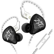 Brf Store Bascisell Cca Kz Zst x Renkli Kulak Içi Kulaklık 1ba 1dd Çift Sürücü Kablolu Kulaklık Hifi Ergonomik Oyun Kulaklıkları Şarkıcı Audiophile Dj-Siyah Mikrofonlu 2 Pin Çıkarılabilir Kablo ile