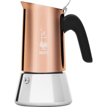 Brf Store Bascisell Bialetti - Venus: 4 Cups Ocak Üstü Espresso Pişirici - 170ML - Kahverengi, Gümüş Renk - Paslanmaz Çelik Gövde - Patentli Güvenlik Valfi - Tüm Ocak Türleri Için Uygundur (Indüksiyon Dahil)