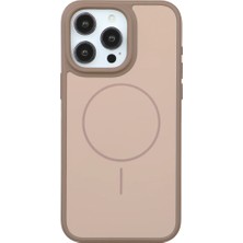Casen iPhone 14 Pro Max Uyumlu Kahve Premium Magsafe Destekli Darbe Emici Kamera Koruma Dayanıklı Kılıf