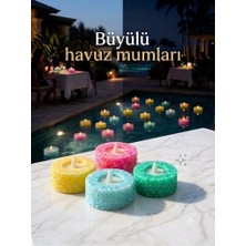 Paketa Havuz Için Su Geçirmez Modern Aydınlatma Özel Tasarım Renkli Dekoratif 12 Adet Mumluk