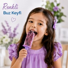 4'lü Dondurma Yapma Kalıbı Plastik Meybuz Kalıbı Meyve Suyu Dondurma Kabı Ev Tipi Buz Kalıbı Bpa'sız Sariva Home