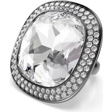 5760117 Swarovski Yüzük Una:rıng Xl Cushıon Lıght Cry/bru 50-55