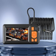 MiraLive 50 mt Ekranlı Tek Kameralı Endoskop Yılan Kamera Sert Kablo Işıklı + Taşıma Çantası