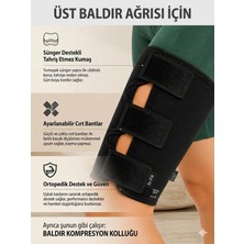 Ankaflex Üst Baldır Korsesi Uyluk Bandajı Dörtlü Kas Desteği Unisex Nefes Alabilir Neopren Kaymaz Diz Arkası Kas Sıkıştırma Kolluğu
