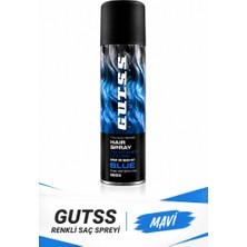 Gutss Professional Geçici Unisex Saç Boyası Sprey 150 ml Blue Mavi