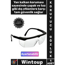 Wintoup #gözlük Iş Güvenliği Koruyucu Lens Ergonomik Tam Korumalı Şeffaf Ayarlı Çapak Laboratuvar Gözlüğü